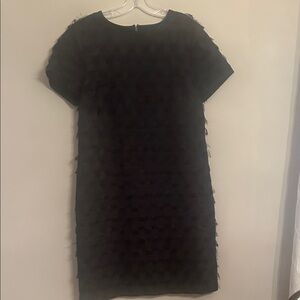 Banana Republic Elegant Black Textured Dress
